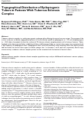 Cover page: Topographical Distribution of Epileptogenic Tubers in Patients With Tuberous Sclerosis Complex