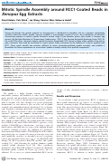 Cover page: Mitotic Spindle Assembly around RCC1-Coated Beads in Xenopus Egg Extracts