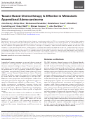 Cover page: Taxane-Based Chemotherapy Is Effective in Metastatic Appendiceal Adenocarcinoma.