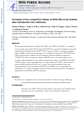 Cover page: Increases in the competitive fitness of West Nile virus isolates after introduction into California