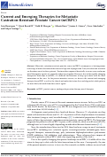 Cover page: Current and Emerging Therapies for Metastatic Castration-Resistant Prostate Cancer (mCRPC)