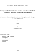 Cover page: Energy-resolved annihilation studies : vibrational Feshbach resonances and positron- molecule bound states