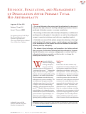 Cover page: Etiology, Evaluation, and Management of Dislocation After Primary Total Hip Arthroplasty.