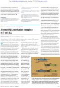 Cover page: A remarkABL new fusion oncogene in T-cell ALL