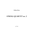 Cover page: String Quartet No. 2