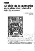 Cover page: El viaje de la memoria: entre recuerdos y ciudades (Sobre Las genealogías)