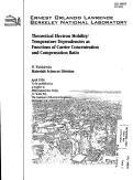 Cover page: Theoretical Electron Mobility/Temperature Dependencies as Functions of Carrier Concentration and Compensation Ratio