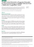 Cover page: Visually Evoked Potential as Prognostic Biomarker for Neuroaxonal Damage in Multiple Sclerosis From a Multicenter Longitudinal Cohort