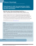 Cover page: Chemotherapy for adult low-grade gliomas: clinical outcomes by molecular subtype in a phase II study of adjuvant temozolomide