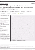 Cover page: Aldehyde dehydrogenase 2 activation ameliorates CCl
              <sub>4</sub>
              -induced chronic liver fibrosis in mice by up-regulating Nrf2/HO-1 antioxidant pathway