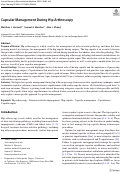 Cover page: Capsular Management During Hip Arthroscopy.