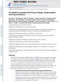 Cover page: The NAIMS cooperative pilot project: Design, implementation and future directions