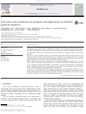 Cover page: Post-acute referral patterns for hospitals and implications for bundled payment initiatives