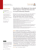 Cover page: Prioritization of Realignment Associated With Superior Clinical Outcomes for Cervical Deformity Patients