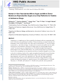 Cover page: Human in vitro vascularized micro-organ and micro-tumor models are reproducible organ-on-a-chip platforms for studies of anticancer drugs