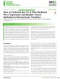 Cover page: Role of Forkhead Box P3 in IFNγ-Mediated PD-L1 Expression and Bladder Cancer Epithelial-to-Mesenchymal Transition.