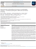 Cover page: Improving patient understanding and outcomes in myelodysplastic syndromes - An animated patient guide to MDS with visual formats of learning.