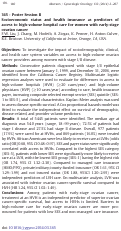 Cover page: Socioeconomic status and health insurance as predictors of access to high-volume hospital care for women with early-stage ovarian cancer