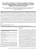 Cover page: Use of Exact Solutions of Wave Propagation Problems to Guide Implementation of Nonlinear Seismic Ground Response Analysis Procedures