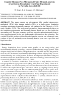 Cover page: Coupled Thermo-Poro-Mechanical Finite Element Analysis of an Energy Foundation Centrifuge Experiment in Partially Saturated Silt