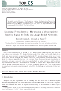 Cover page: Learning From Surprise: Harnessing a Metacognitive Surprise Signal to Build and Adapt Belief Networks.