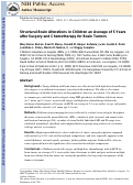 Cover page: Structural brain alterations in children an average of 5 years after surgery and chemotherapy for brain tumors