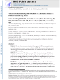 Cover page: Tobacco Retail Density and Initiation of Alternative Tobacco Product Use Among Teens