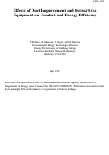 Cover page: Effects of Duct Improvement and ENERGYSTAR Equipment on Comfort and 
Energy Efficiency