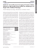 Cover page: Multicolor Immunofluorescent Imaging of Complex Cellular Mixtures on Micropallet Arrays Enables the Identification of Single Cells of Defined Phenotype