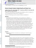 Cover page: Moving Towards Equity With Digital Health Innovations for Stroke Care