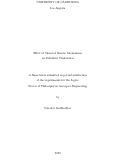 Cover page: Effect of Chemical Kinetic Mechanisms on Turbulent Combustion