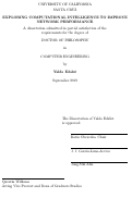 Cover page: Exploring Computational Intelligence to Improve Network Performance