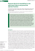 Cover page: Reverse electrical remodeling in rats with heart failure and preserved ejection fraction.