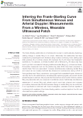 Cover page: Inferring the Frank-Starling Curve From Simultaneous Venous and Arterial Doppler: Measurements From a Wireless, Wearable Ultrasound Patch.