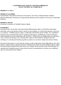 Cover page: Economic Evaluation of Tradable Property Rights