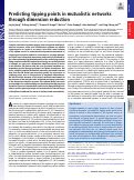 Cover page: Predicting tipping points in mutualistic networks through dimension reduction