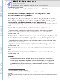 Cover page: Street-view greenspace exposure and objective sleep characteristics among children.