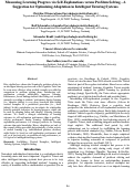 Cover page: Measuring Learning Progress via Self-Explanations versus Problem Solving - A Suggestion for Optimizing Adaptation in Intelligent Tutoring Systems