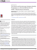 Cover page: Functional and Evolutionary Analyses Identify Proteolysis as a General Mechanism for NLRP1 Inflammasome Activation