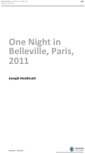 Cover page: Belleville