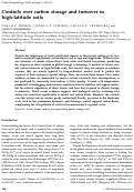 Cover page: Controls over carbon storage and turnover in high-latitude soils.