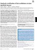 Cover page: Stochastic rectification of fast oscillations on slow manifold closures