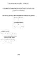 Cover page: Contextual Factors Impacting the Educational Experiences and Salient Identity of Muslim American Students /