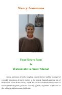 Cover page: Nancy Gammons: Four Sisters Farm and Watsonville Farmers' Market Manager