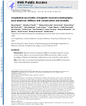 Cover page: Longitudinal association of magnetic resonance elastography‐associated liver stiffness with complications and mortality