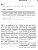 Cover page: Negative regulation of ErbB family receptor tyrosine kinases