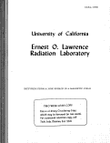 Cover page: DIFFUSION FROM A LINE SOURCE IN A MAGNETIC FIELD