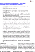 Cover page: A novel software and conceptual design of the hardware platform for intensity modulated radiation therapy.