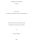 Cover page: Trust in Action: An Examination of Middle School Math Coaching Relationships