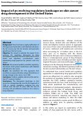 Cover page: Impact of an evolving regulatory landscape on skin cancer drug development in the U.S.